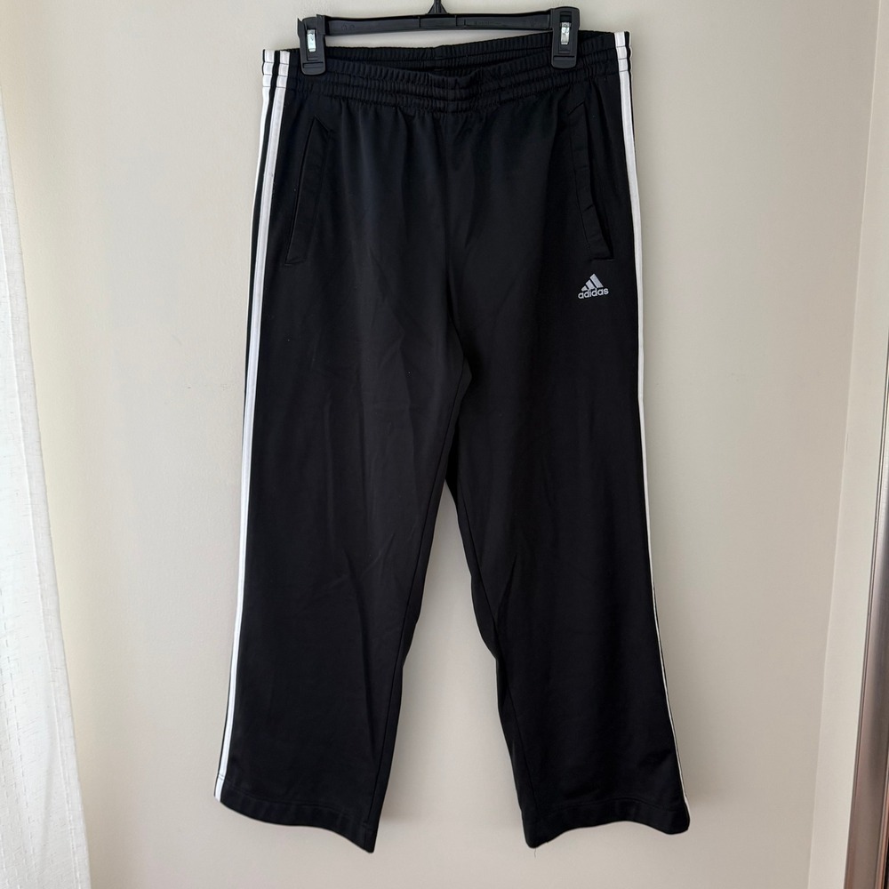 Adidas Mens Black 3 Stripe Track Pants P10804 Size M